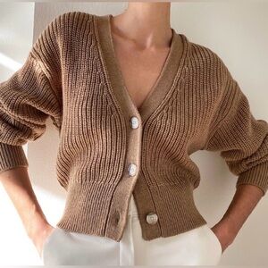 Canberra cardigan (merino) aritzia babaton